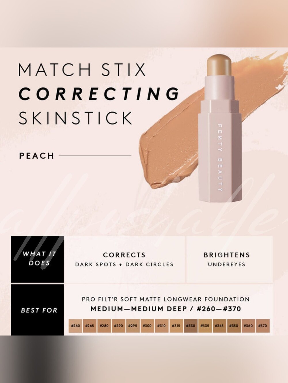 Fenty Beauty Match Stix - Correcting Skinstick in Peach